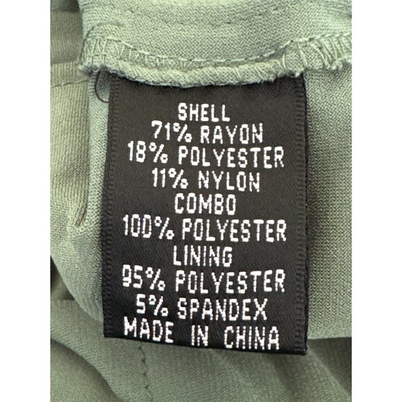 Adrianna Papell Shutter Pleat Dress, Green Cocktail Women's Size 8 - Picture 9 of 10